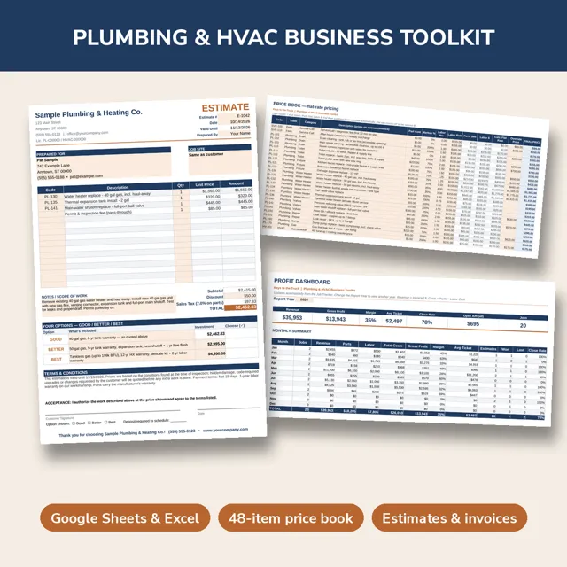Plumbing & HVAC Business Toolkit preview